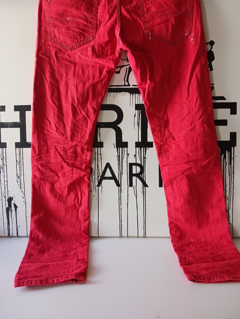 NWT Diesel THAVAR red Jeans Size 32" x 33" - Picture 3 of 13